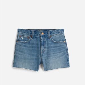NWT Madewell Relaxed Denim Shorts in Kelton Wash - Raw Hem Edition sz 25
